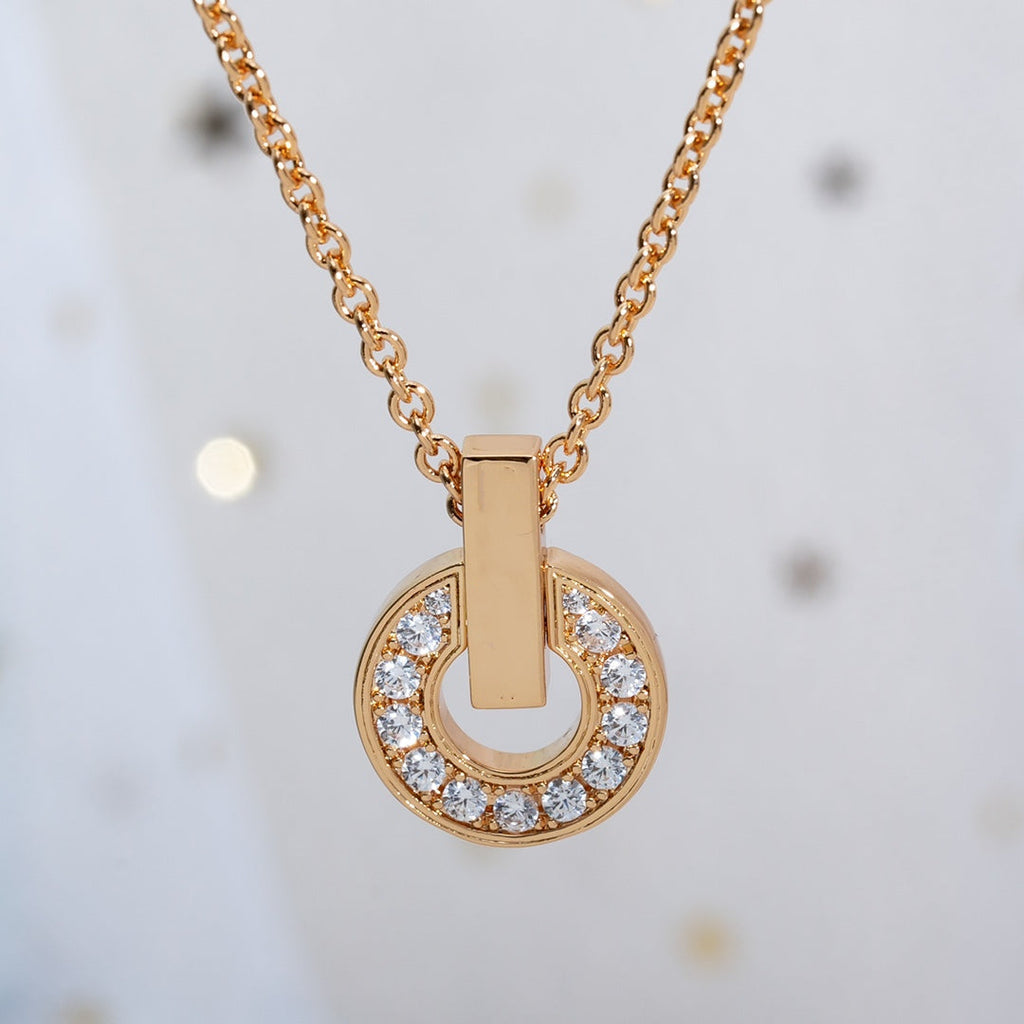 ¡®Jewelicorn¡¯GARI NECKLACE PINK GOLD DIAMOND