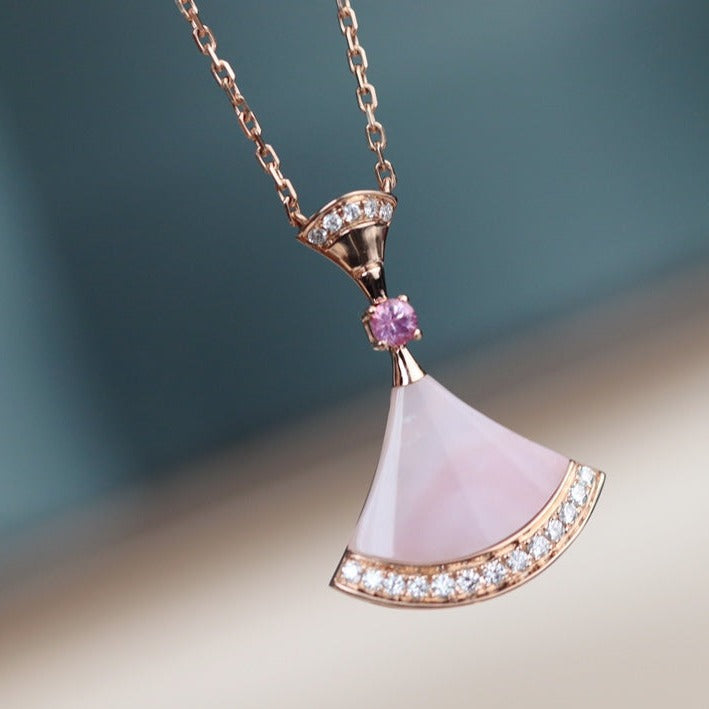 Jewelicorn Traumkette Rosa Perlmutt Diamant
