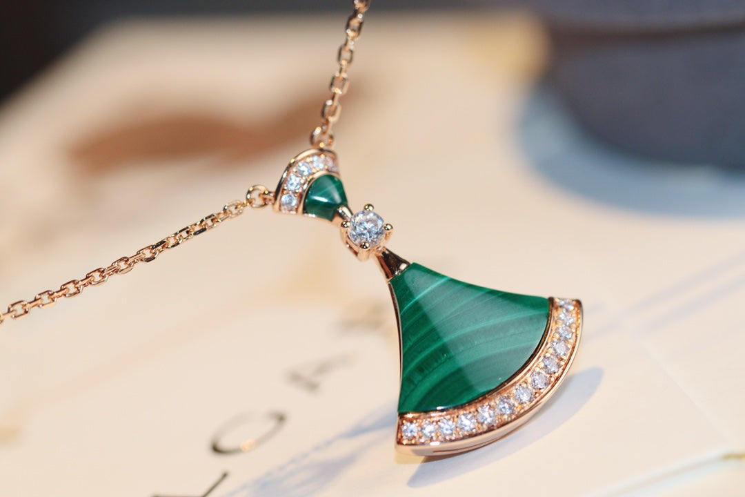 ¡®Jewelicorn¡¯DREAM NECKLACE MALACHITE DIAMOND