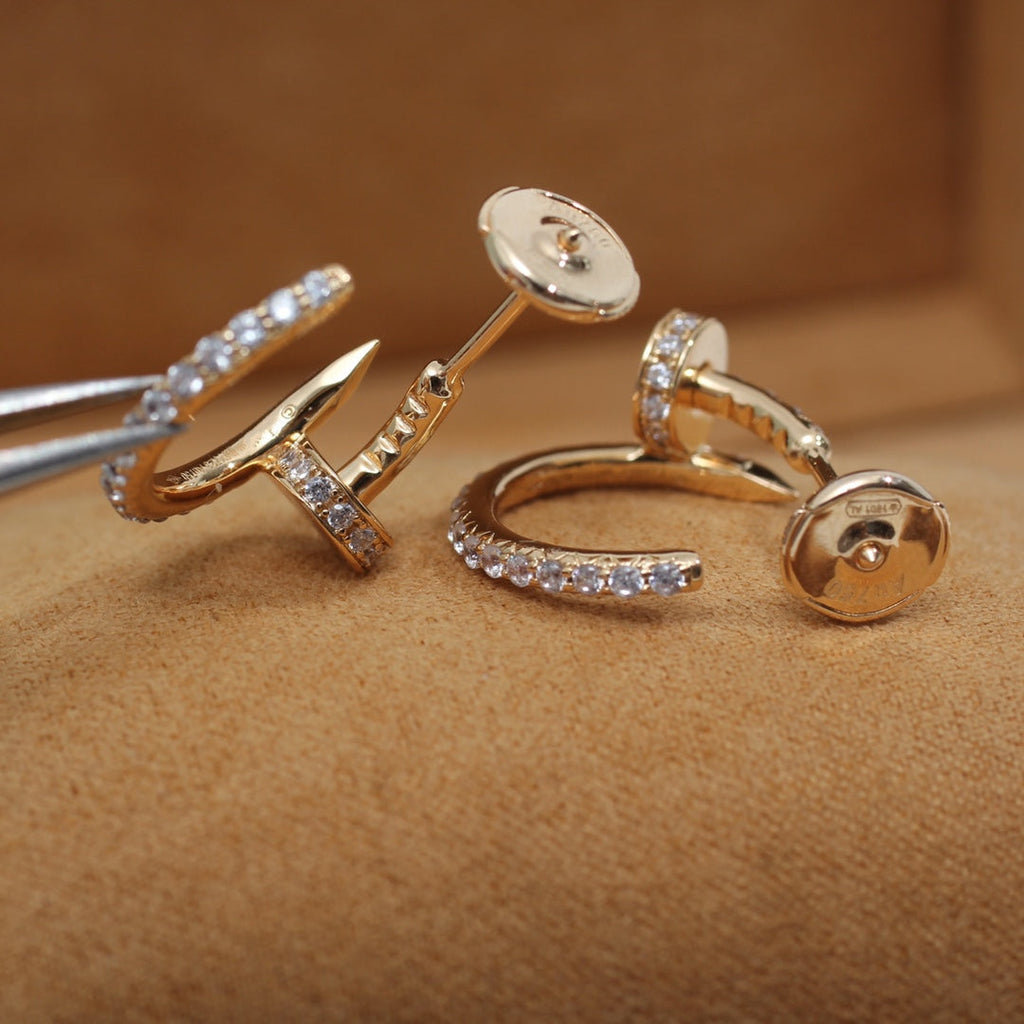 ®Jewelicorn® JUSTE イヤリング 12.75MM ピンクゴールド ダイヤモンド