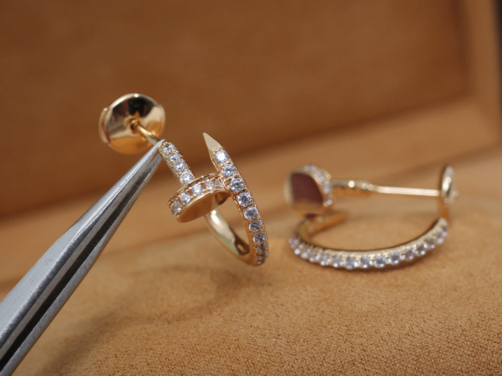 ®Jewelicorn® JUSTE イヤリング 12.75MM ピンクゴールド ダイヤモンド