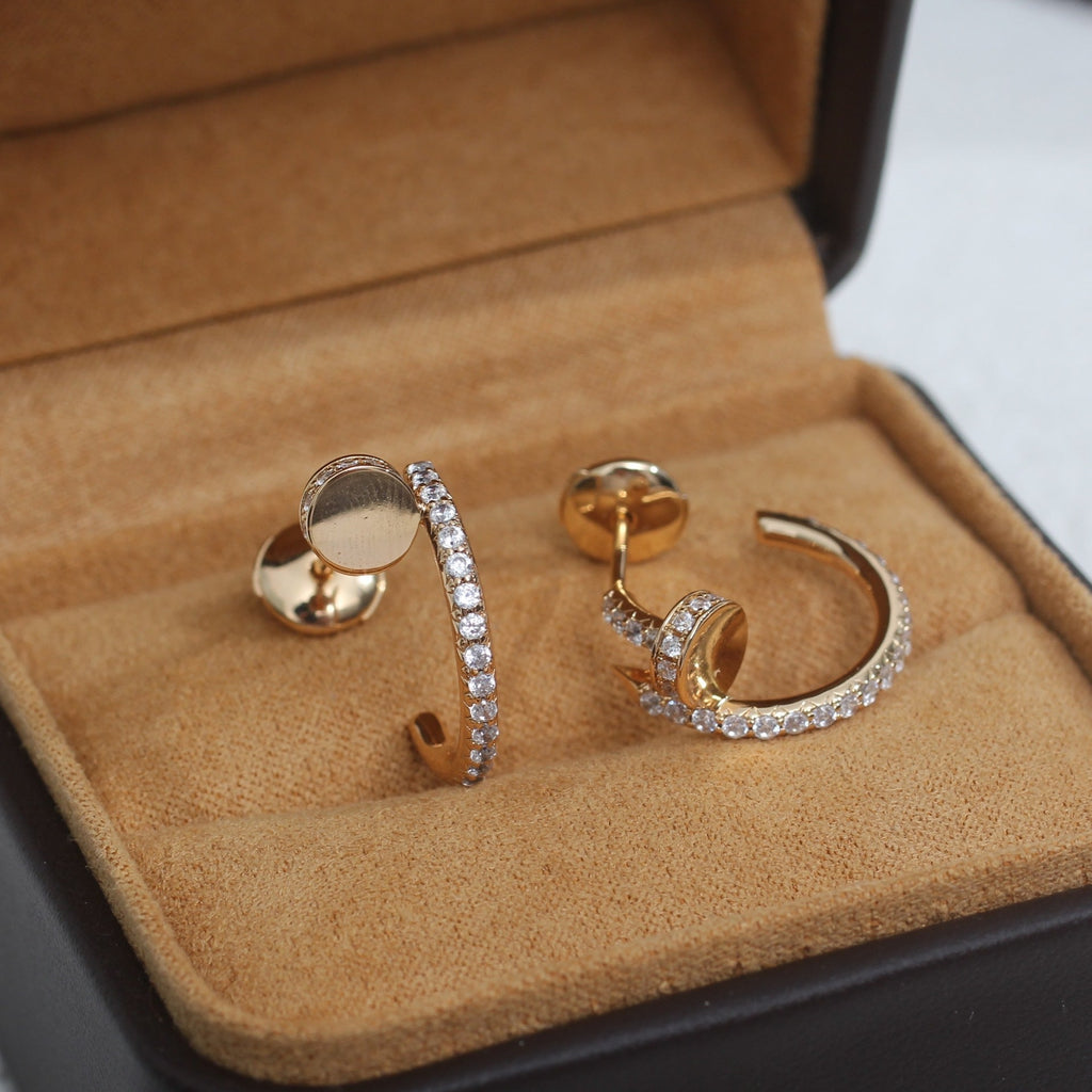 ®Jewelicorn® JUSTE イヤリング 12.75MM ピンクゴールド ダイヤモンド