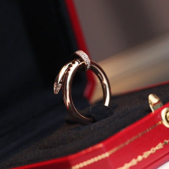 ®Jewelicorn® JUSTE リング 2.65MM ピンクゴールド ダイヤモンド