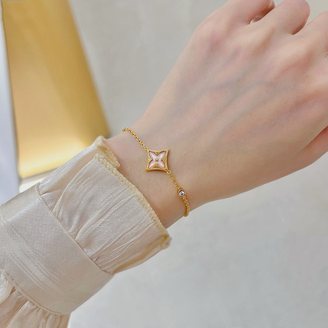 ¡®Jewelicorn¡¯STAR 1 DIAMOND PINK GOLD BRACELET