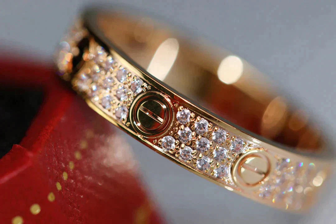 ®Jewelicorn®ラブリング 3.6mm ダイヤモンドパヴェ