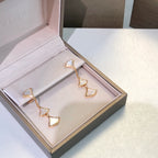 ¡®Jewelicorn¡¯DREAM EARRINGS 3 MOTIFS DIAMOND MOP PINK GOLD