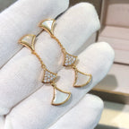 ¡®Jewelicorn¡¯DREAM EARRINGS 3 MOTIFS DIAMOND MOP PINK GOLD