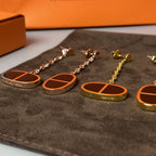 ®Jewelicorn® チェーン ヴェルソ ブラック セラミック イヤリング