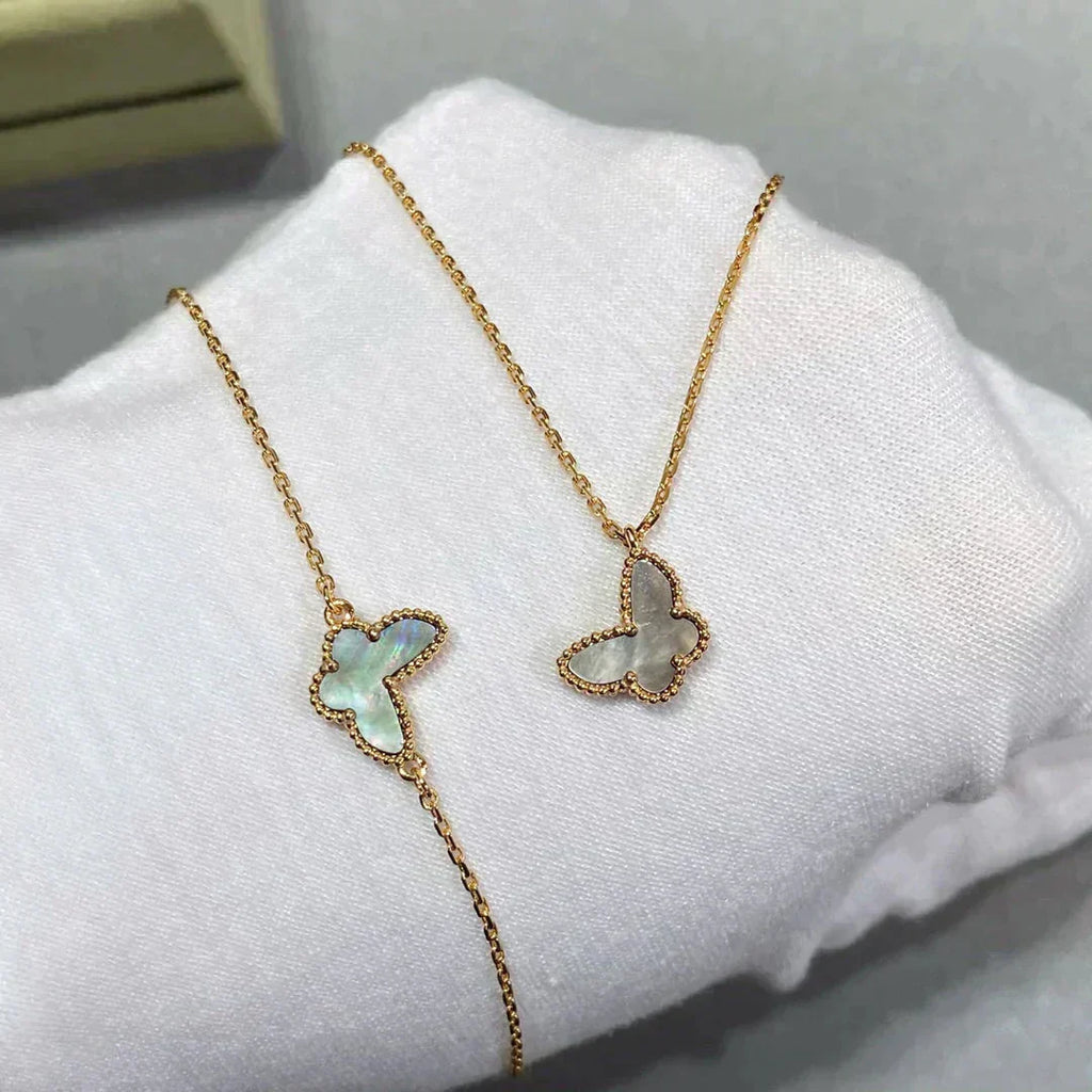 ®Jewelicorn® バタフライ ダークモップ バタフライ ブレスレット