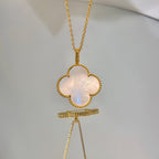 ¡®Jewelicorn¡¯CLOVER 25MM MOP LARGE PENDANT NECKLACE