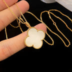 ¡®Jewelicorn¡¯CLOVER 25MM MOP LARGE PENDANT NECKLACE
