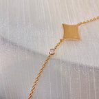 ®Jewelicorn®カラースターピンクゴールドダイヤモンドブレスレット