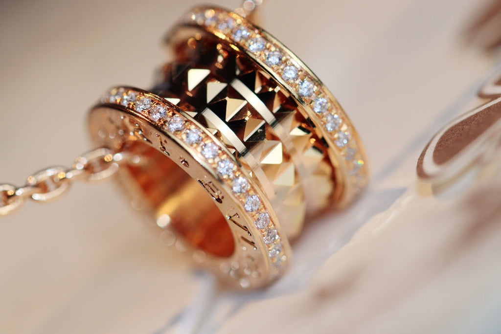 Jewelicorn Zero 1 Rock Anhänger Halskette aus rosa Gold