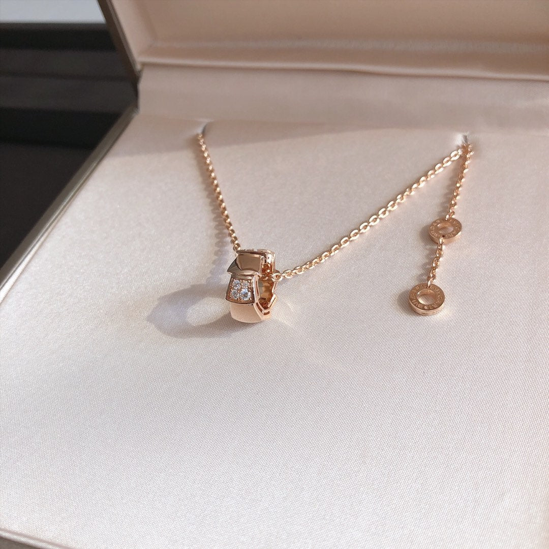 ¡®Jewelicorn¡¯SERPENTI ANHÄNGER DIAMANT ROSÉGOLD HALSKETTE