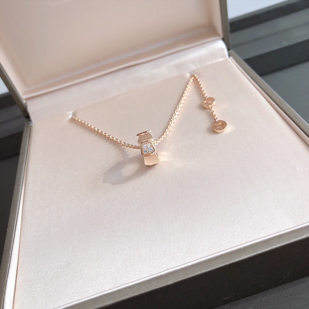 ¡®Jewelicorn¡¯SERPENTI ANHÄNGER DIAMANT ROSÉGOLD HALSKETTE