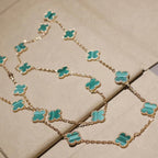 ¡®Jewelicorn¡¯CLOVER 20 MOTIFS MALACHITE GOLD