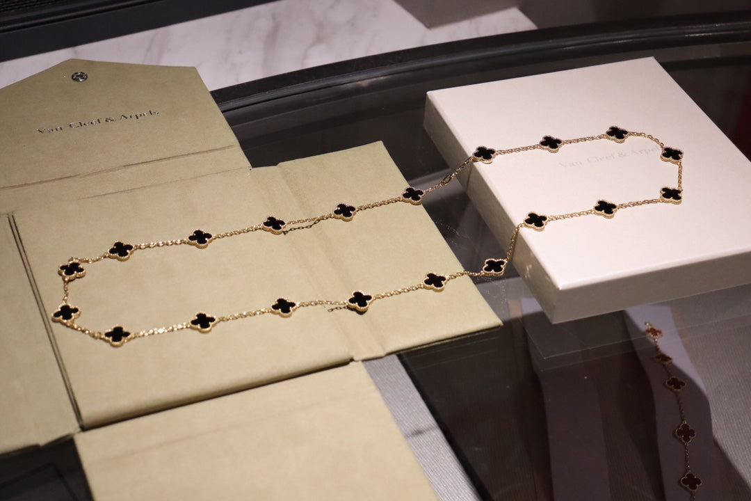 ¡®Jewelicorn¡¯CLOVER 20 MOTIFS ONYX ROSE GOLD