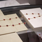 ®ジュエリコーン®クローバー 20モチーフ カーネリアンネックレス