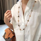 ¡®Jewelicorn¡¯CLOVER 20 MOTIFS DARK MOP DIAMOND  NECKLACE