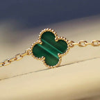 ¡®Jewelicorn¡¯CLOVER 20 MOTIFS MALACHITE DIAMOND NECKLACE