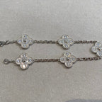 [⭐JeweliWhal] CLOVER 5 MOTIF FULL DIAMOND BRACELET COLLECTION