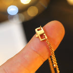 ®Jewelicorn® スター＆サン ダイヤモンド ピンクゴールド ネックレス