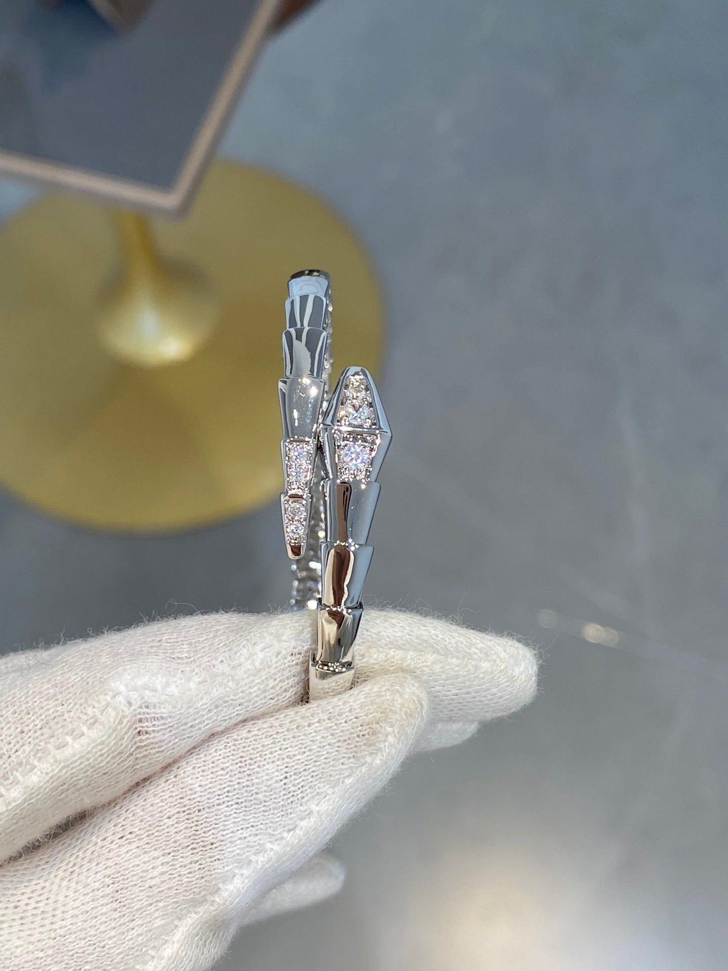 ®Jewelicorn® セルペンティ ブレスレット ダイヤモンド シルバー