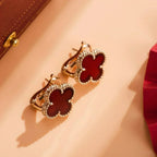 ¡®Jewelicorn¡¯CLOVER MEDIUM 1 MOTIFS CARNELIAN  EARRINGS
