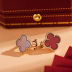 ¡®Jewelicorn¡¯CLOVER MEDIUM 1 MOTIFS CARNELIAN  EARRINGS