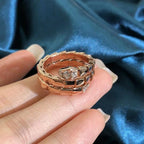 ¡®Jewelicorn¡¯SERPENTS DOUBLE ROW DIAMOND RING