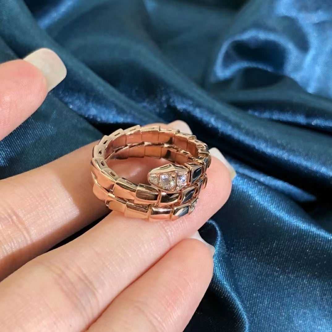 ¡®Jewelicorn¡¯SERPENTS DOUBLE ROW DIAMOND RING