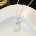 ®Jewelicorn® ポップ H ペンダント シルバーネックレス