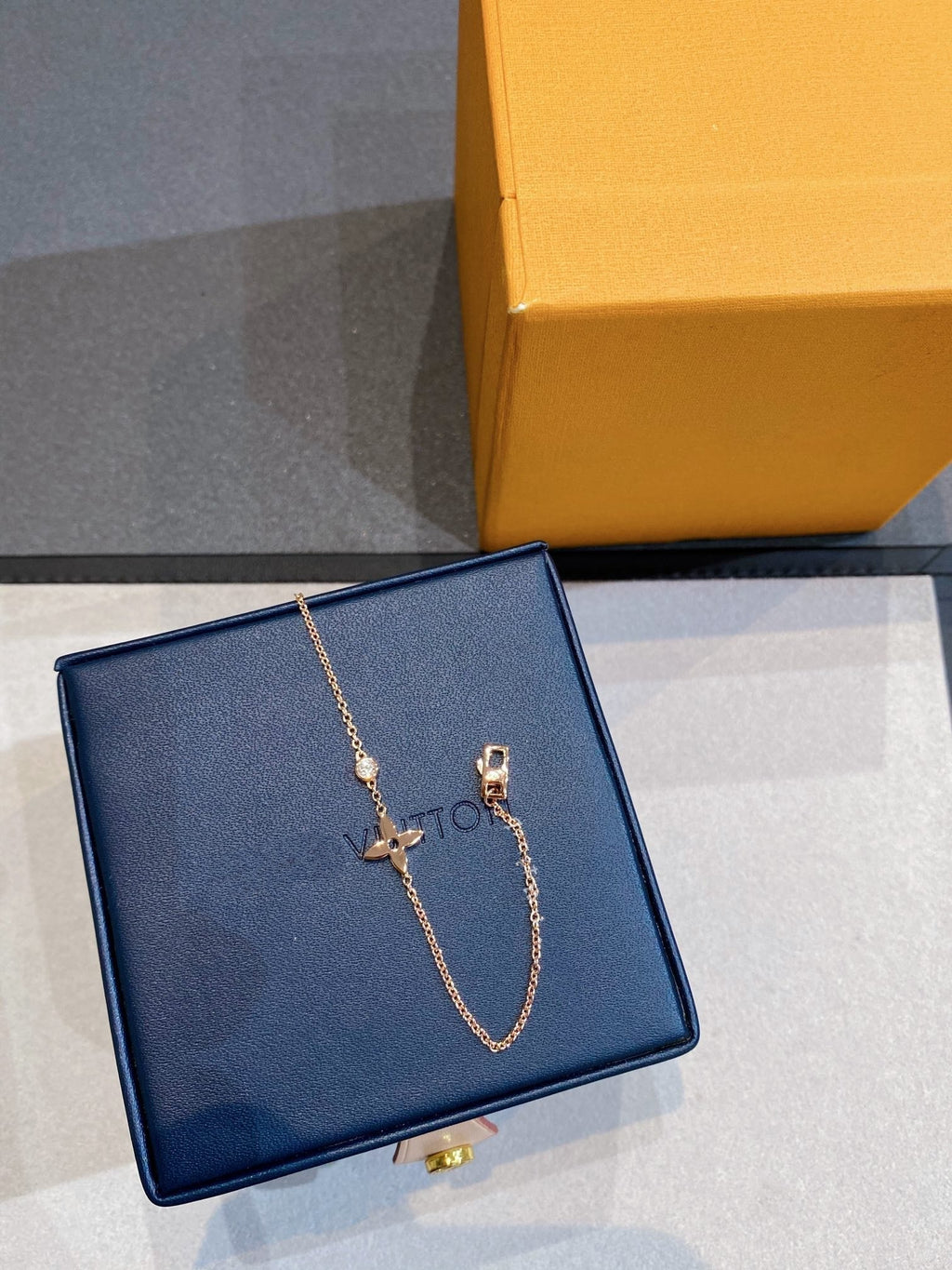 ®Jewelicorn®スターダイヤモンドピンクゴールドブレスレット