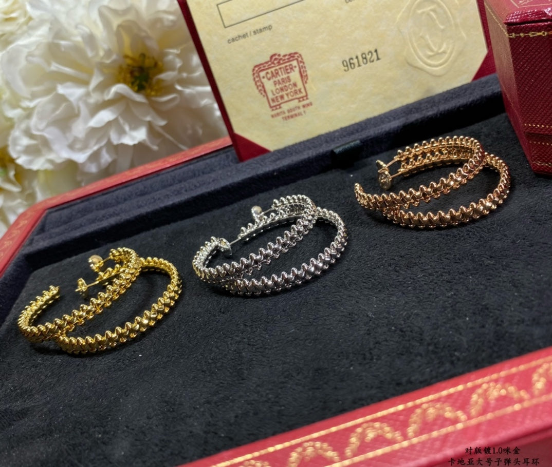 ®Jewelicorn® クラッシュ ラージフープイヤリング