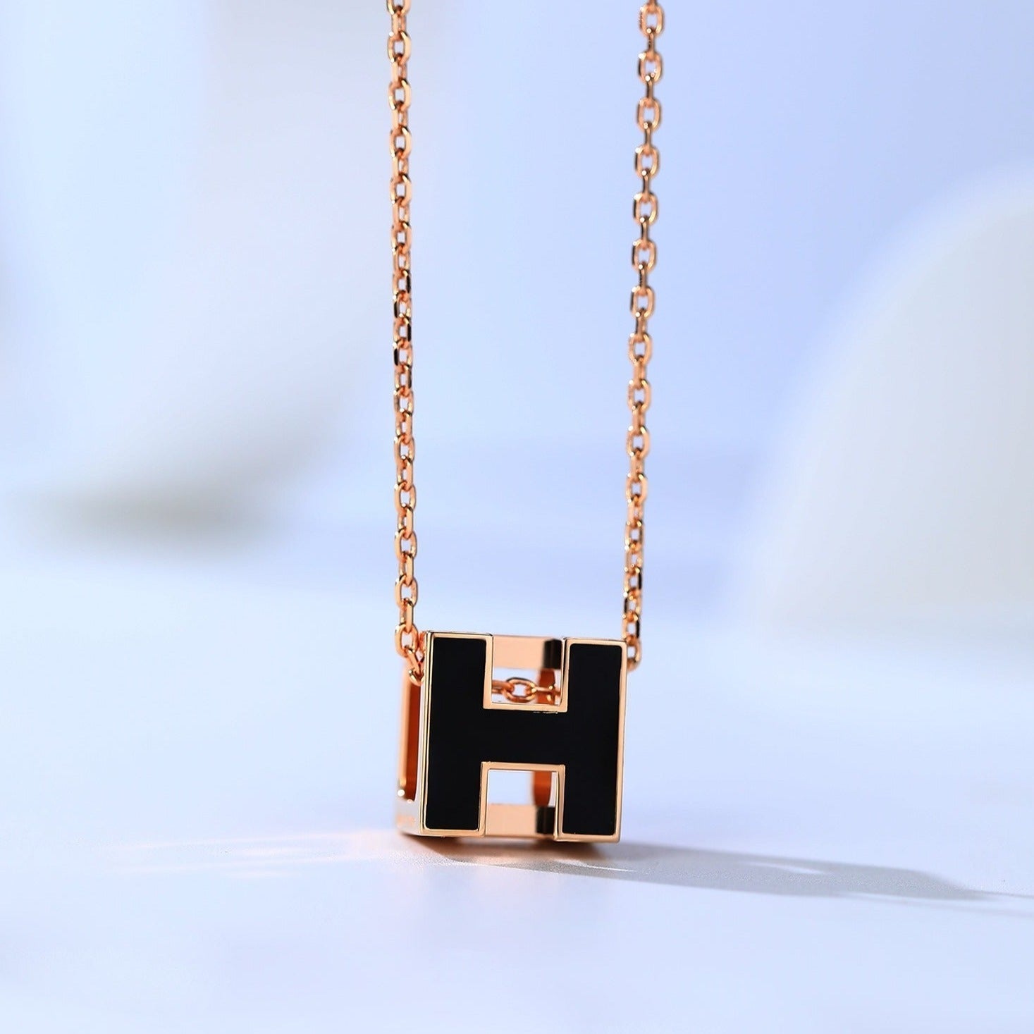 ¡®Jewelicorn¡¯H CAGE PINK GOLD NECKLACE