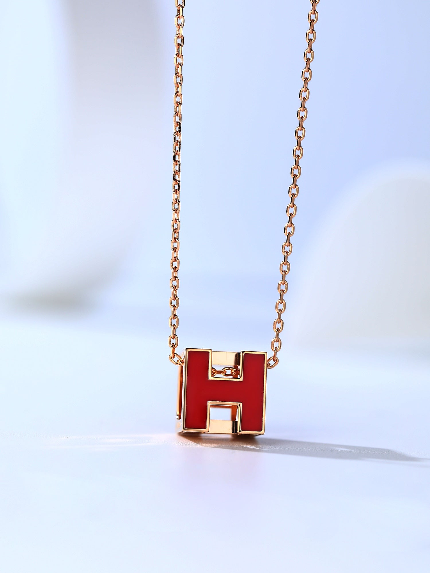 ¡®Jewelicorn¡¯H CAGE PINK GOLD NECKLACE