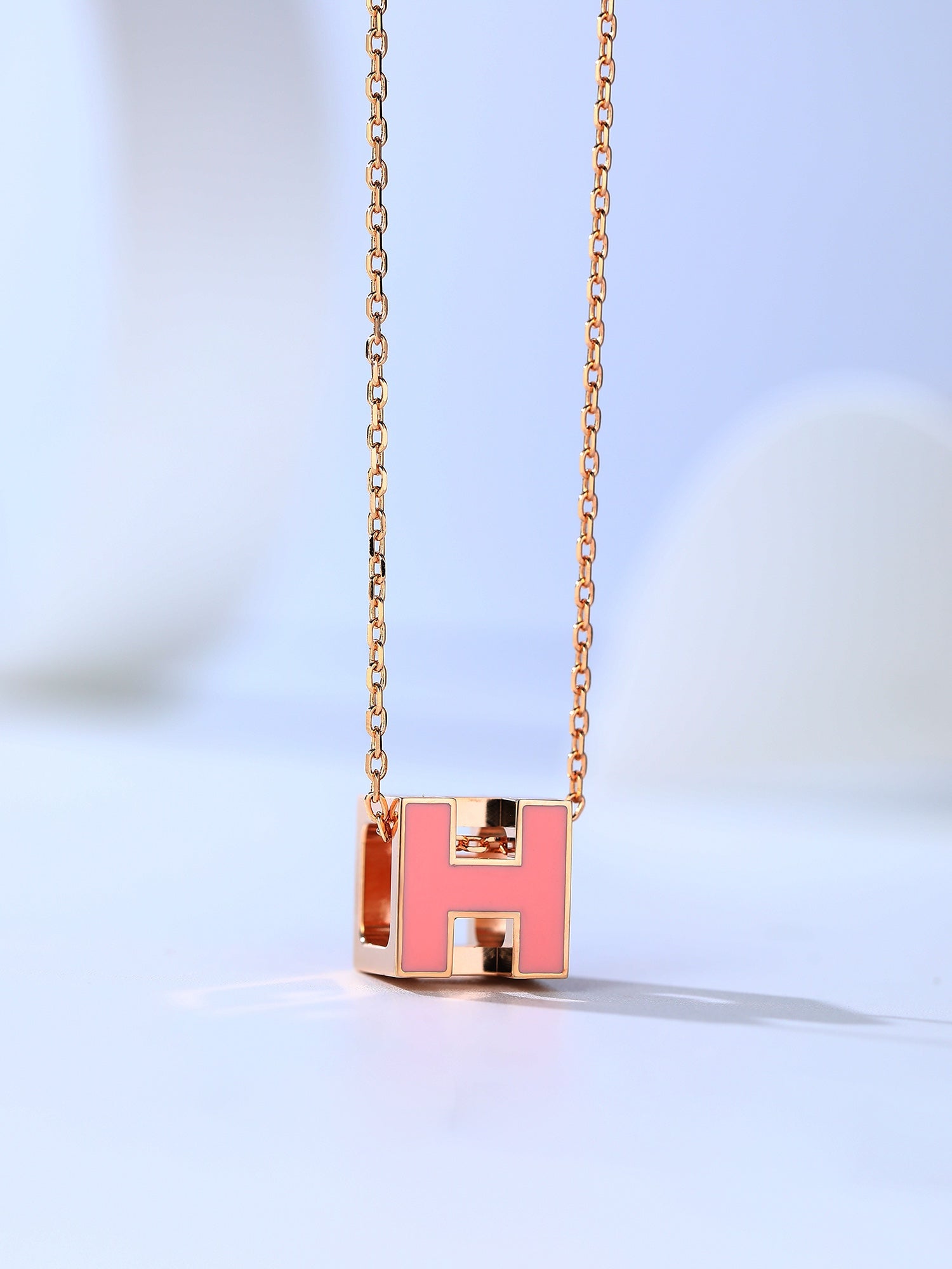 ¡®Jewelicorn¡¯H CAGE PINK GOLD NECKLACE