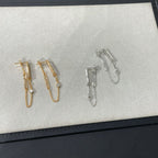 ®Jewelicorn®チェーンカオスダイヤモンドドロップイヤリング