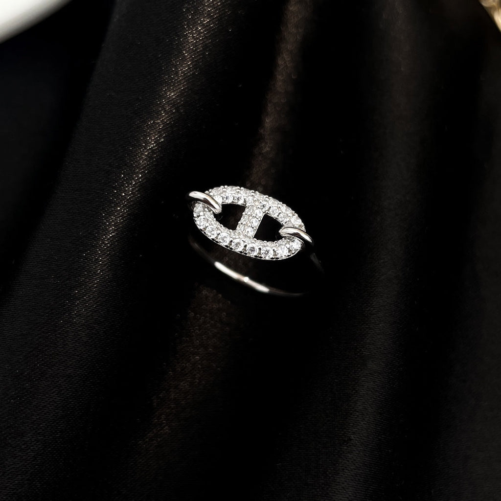 ®Jewelicorn® ロンド スモール シルバー ダイヤモンド リング