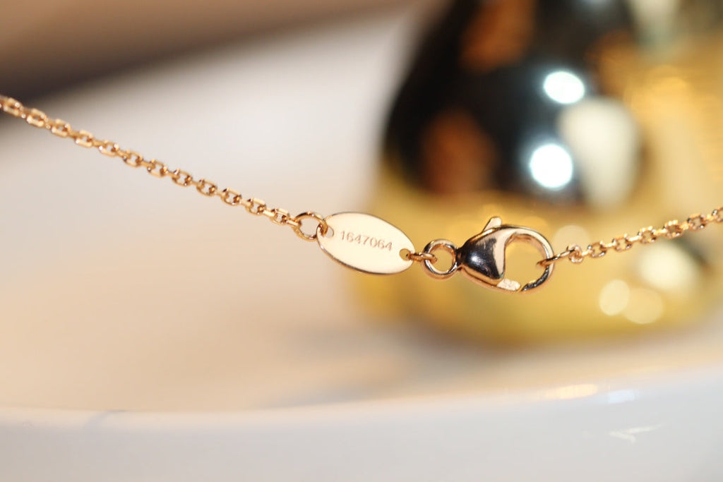 ¡®Jewelicorn¡¯JEUX マラカイト 1 ダイヤモンド ピンクゴールド ネックレス