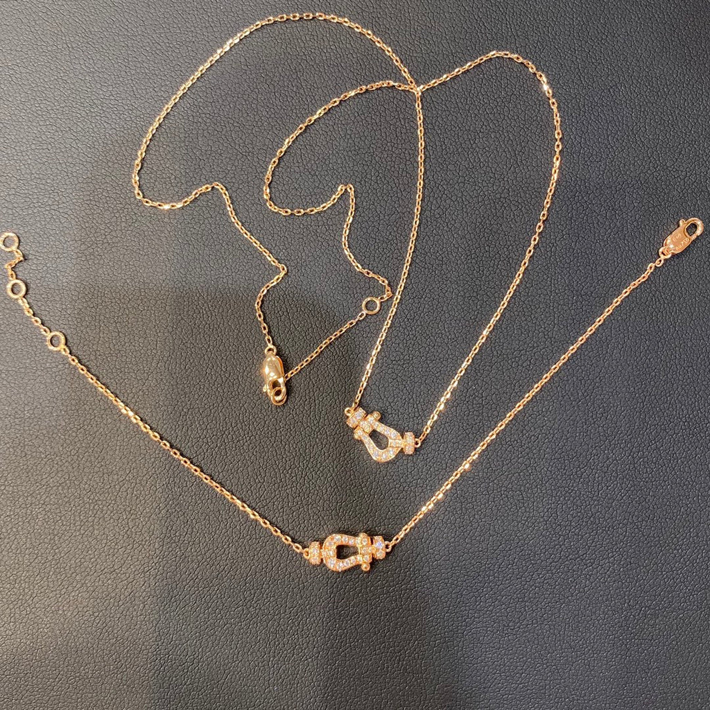 ¡®Jewelicorn¡¯フォース10 ダイヤモンド ピンクゴールド ネックレス ミニモデル