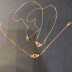 ¡®Jewelicorn¡¯フォース10 ダイヤモンド ピンクゴールド ネックレス ミニモデル