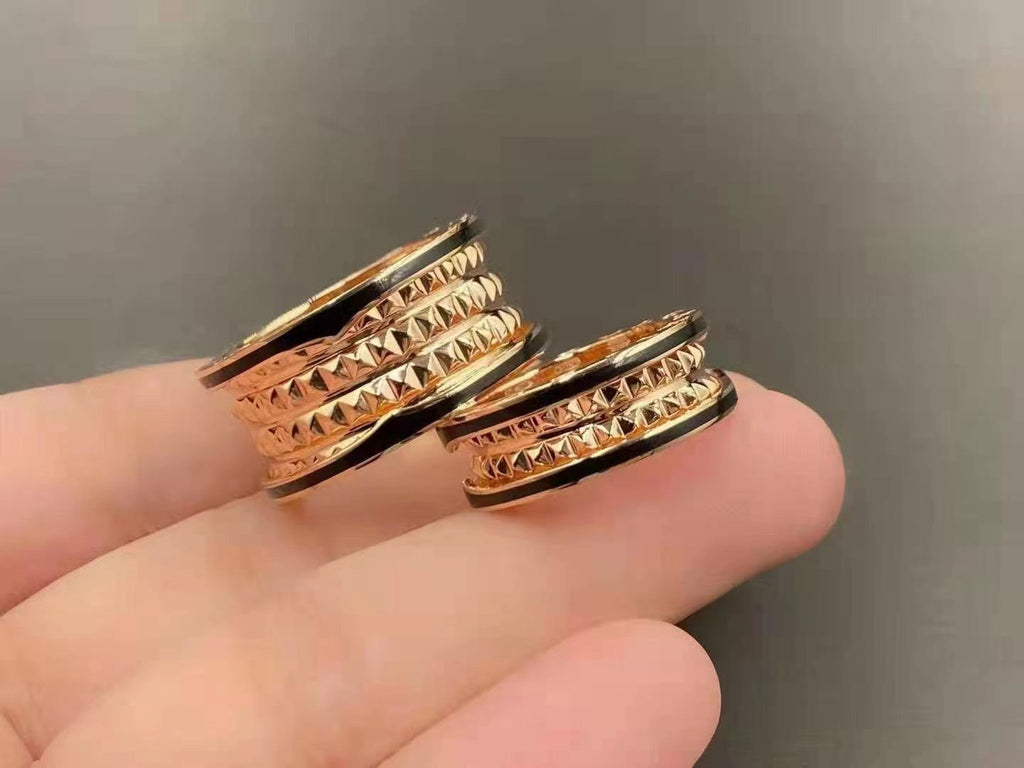 ¡®Jewelicorn¡¯ZERO 1 ROCK BLACK CERAMIC PINK GOLD LARGE MODEL