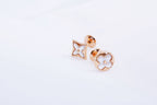 ¡®Jewelicorn¡¯STAR AND SUN PINK GOLD MOP STUD EARRINGS