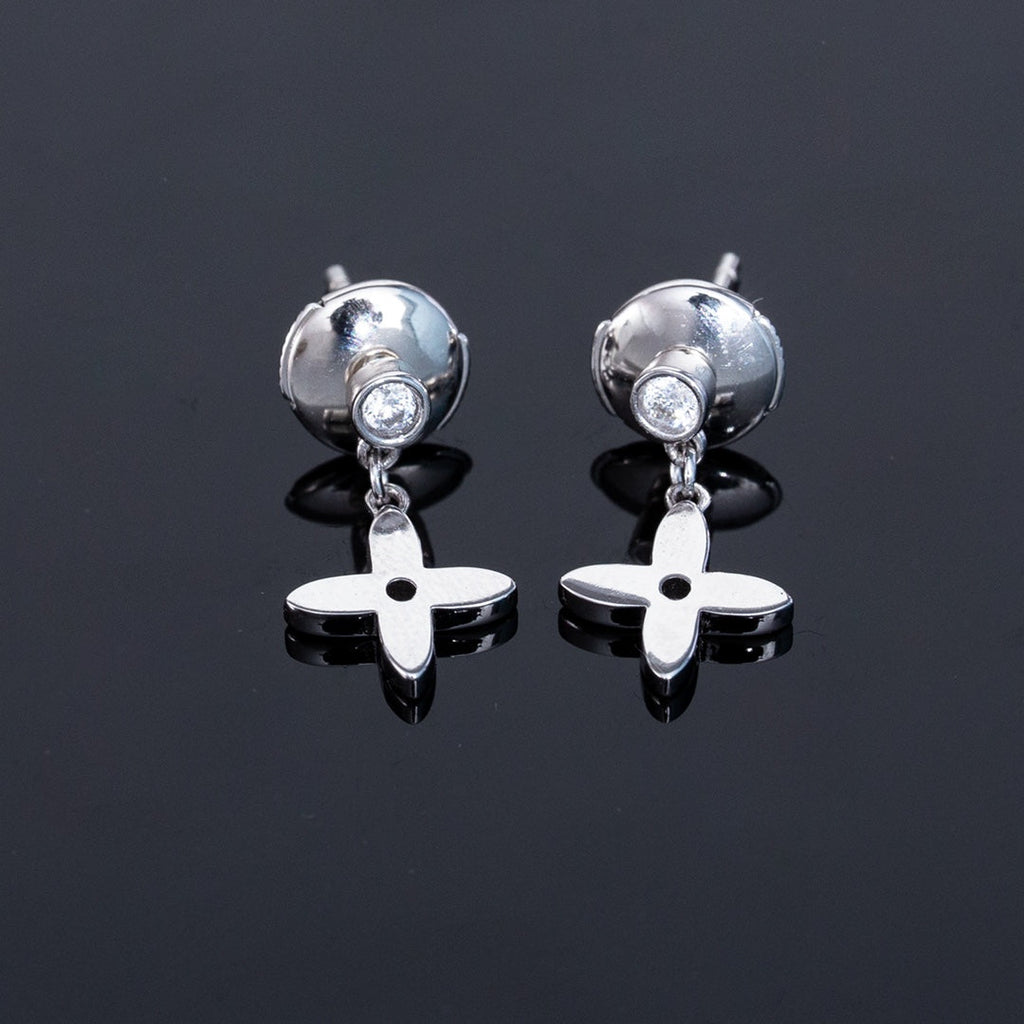 ¡®Jewelicorn¡¯VIDYLLE SILVER DIAMOND MINI DROP EARRINGS