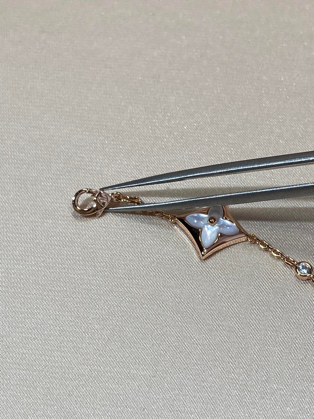 ¡®Jewelicorn¡¯STAR 4 MOTIF MOP DIAMOND PINK GOLD BRACELET