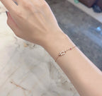 ®Jewelicorn® フォース10 ダイヤモンド チェーンリンク ピンクゴールド ブレスレット