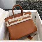 HM Birkin 25 cm Gold Togo Leder Gold Beschläge