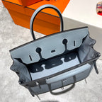 HM Birkin 30 cm Cloud Blue Togo-Leder Silberne Beschläge