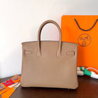 HM Birkin 30 cm Beige Swift Leder Goldbeschläge
